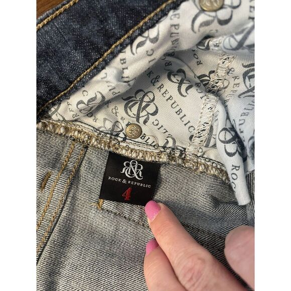 Rock & Republic Skinny Jeans Women's Berlin Style Sz 4M Mid Rise - Picture 4 of 7
